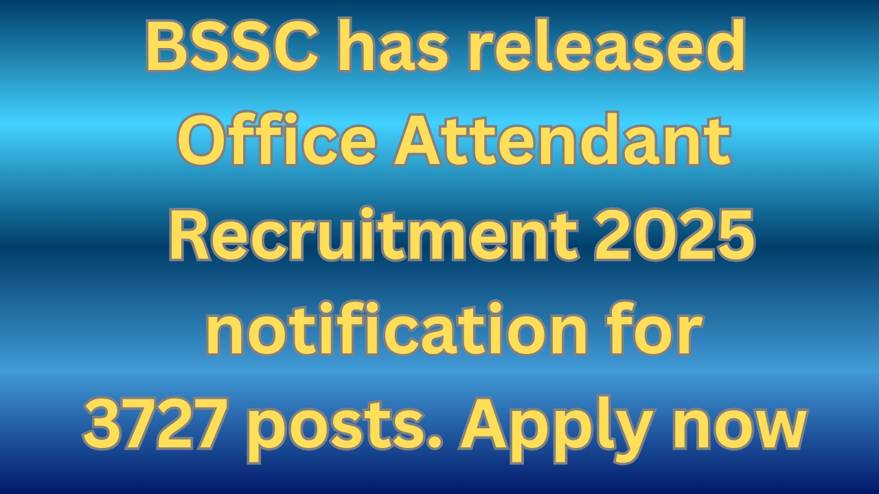 Bihar BSSC recruitment 2025